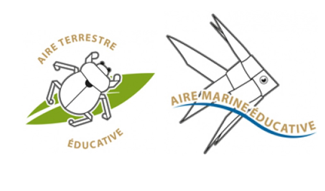 Logos des aires éducatives terrestres et marines